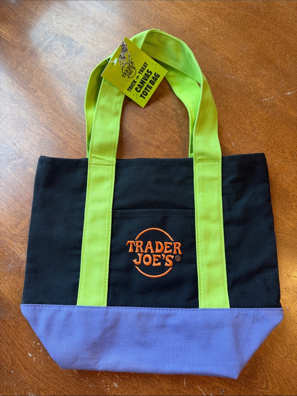 Trader Joe's Halloween canvas mini  tote